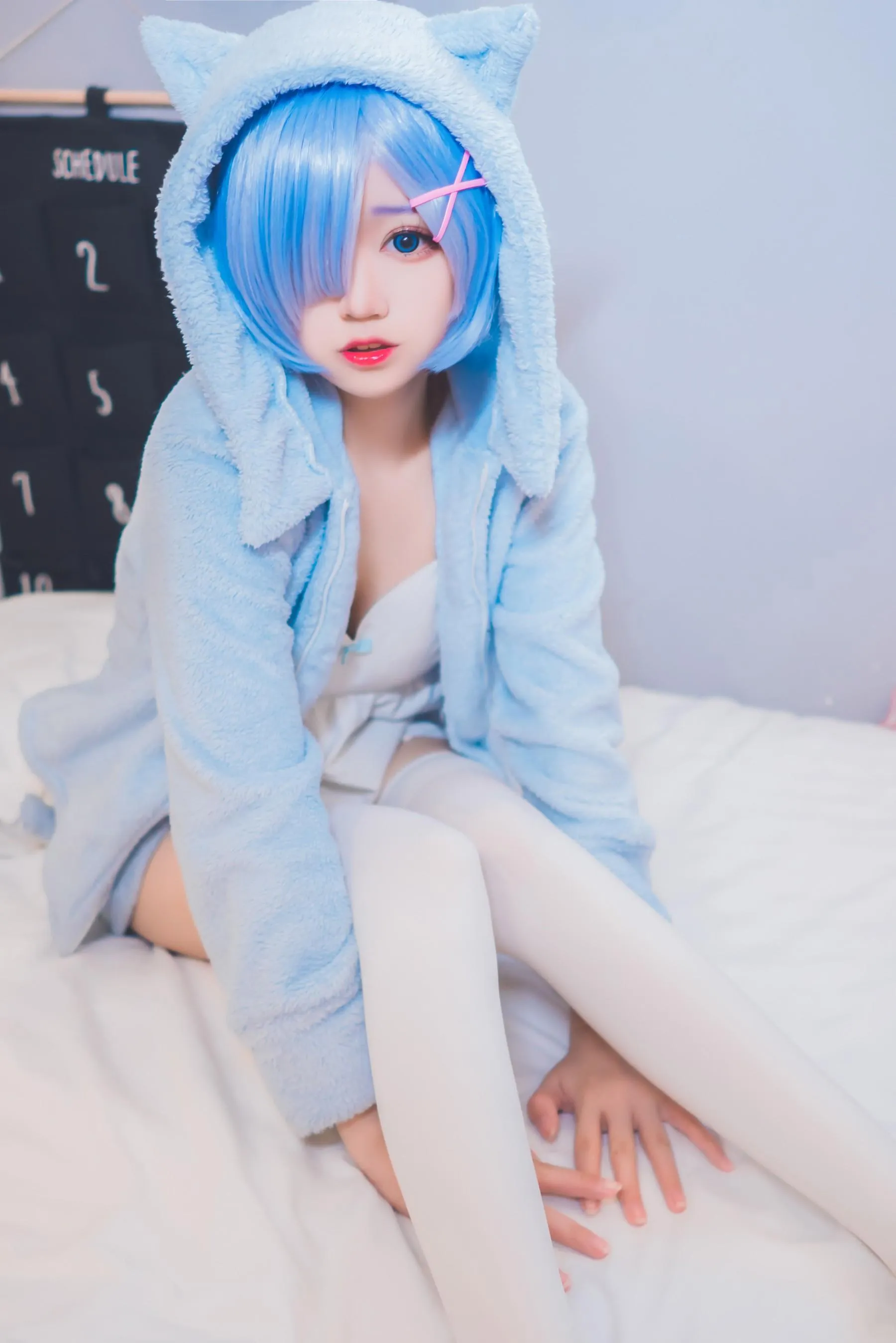 猫君君_MaoJun – NO.23 雷姆猫耳睡衣 [29P]插图6